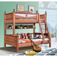 嘻哈年華青少年兒童金絲檀木木蠟油工藝X02#子母床（蝴蝶）