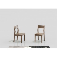 天倫雅樂現(xiàn)代極簡南美黑胡桃木家具：CY101餐椅