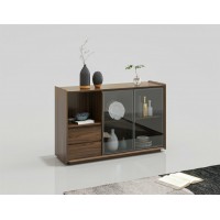 天倫雅樂現(xiàn)代極簡南美黑胡桃木家具：HG101-B餐邊柜