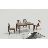 天倫雅樂現代極簡南美黑胡桃木家具：CT106餐臺、CY105餐椅