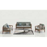 天倫雅樂現代極簡南美黑胡桃木家具：SF110沙發1+2+3