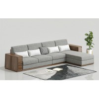 天倫雅樂現代極簡南美黑胡桃木家具：SF109轉角沙發