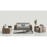 天倫雅樂現代極簡南美黑胡桃木家具：SF109沙發1+2+3