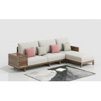 天倫雅樂現代極簡南美黑胡桃木家具：SF102轉角沙發