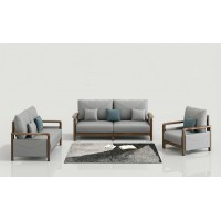 天倫雅樂現代極簡南美黑胡桃木家具：SF101沙發1+2+3