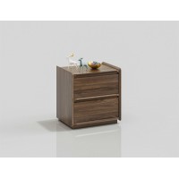 天倫雅樂現代極簡南美黑胡桃木家具：NG101床頭柜