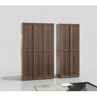 天倫雅樂現代極簡南美黑胡桃木家具：YG101-2兩門衣柜、YG101-3三門衣柜