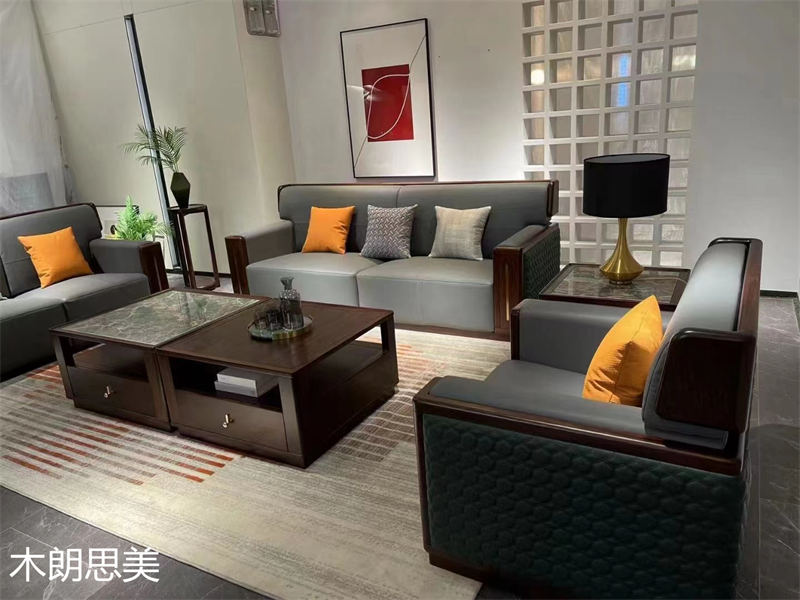 現(xiàn)慕家居 木朗思美 輕奢新中式黑檀木(烏金木)家具展廳實(shí)拍