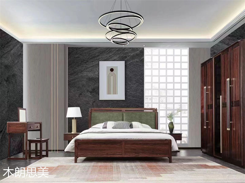 現(xiàn)慕家居 木朗思美 輕奢新中式黑檀木(烏金木)家具展廳實(shí)拍