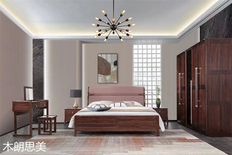 現(xiàn)慕家居 木朗思美 輕奢新中式黑檀木(烏金木)家具展廳實(shí)拍