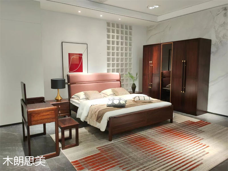 現(xiàn)慕家居 木朗思美 輕奢新中式黑檀木(烏金木)家具展廳實(shí)拍