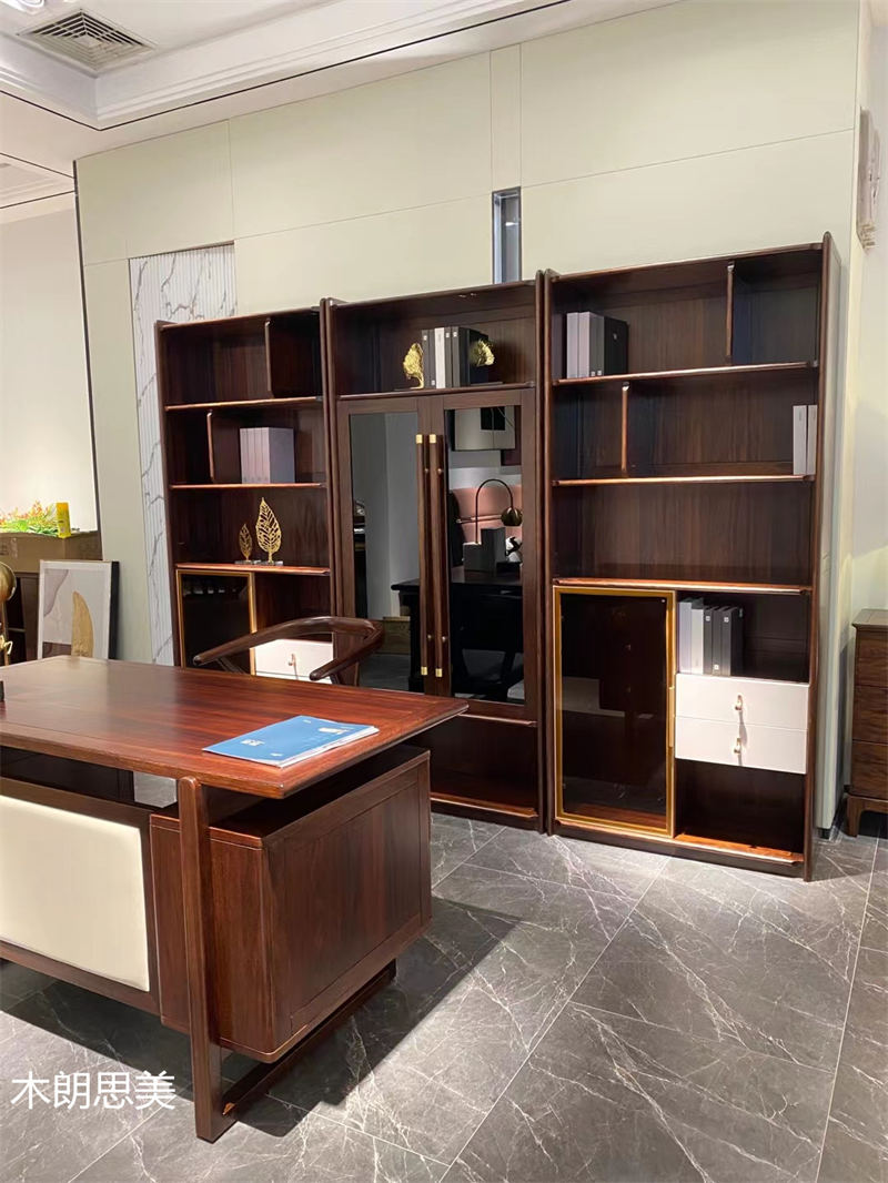 現(xiàn)慕家居 木朗思美 輕奢新中式黑檀木(烏金木)家具展廳實(shí)拍