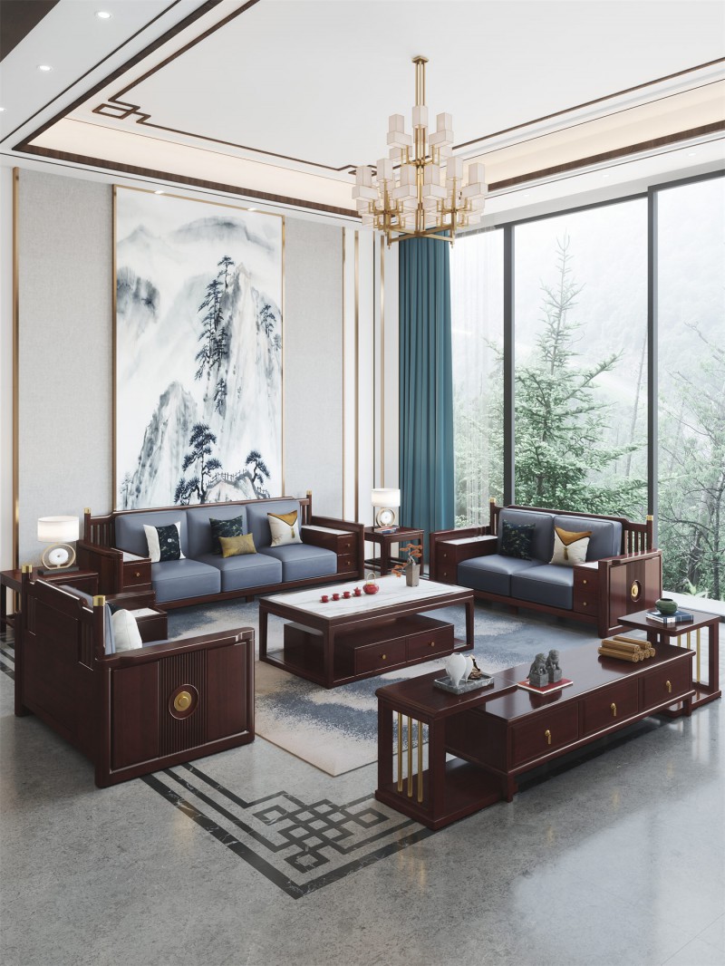 阿姆雷特新中式908沙發