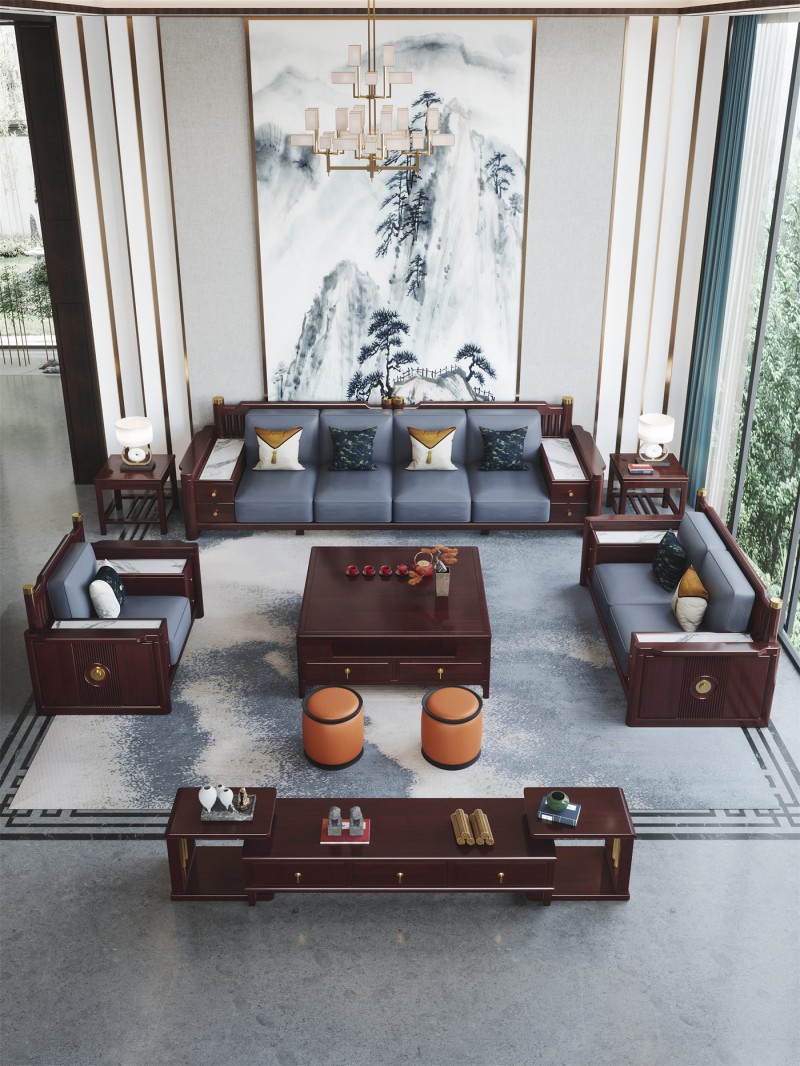 阿姆雷特新中式908沙發