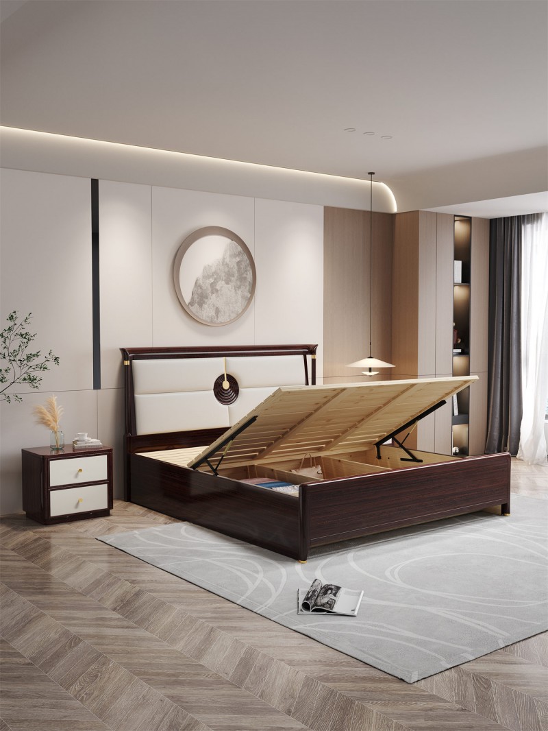 阿姆雷特新中式金絲檀木HT66床
