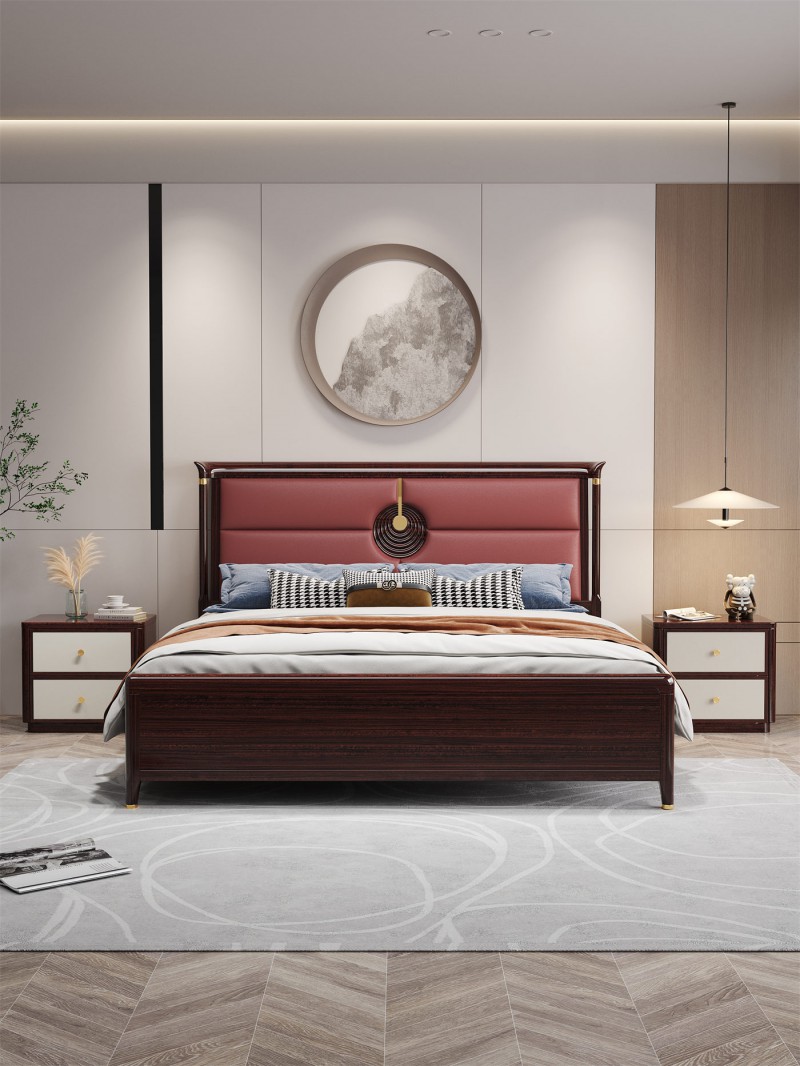 阿姆雷特新中式金絲檀木HT66床
