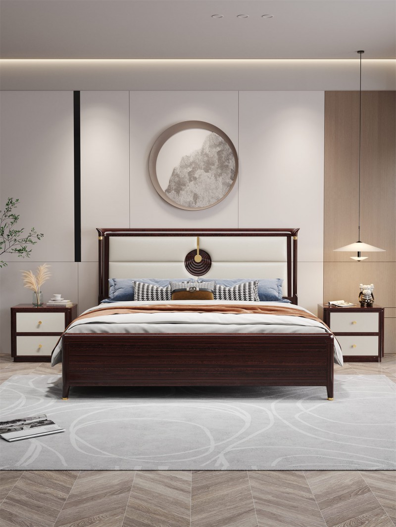 阿姆雷特新中式金絲檀木HT66床