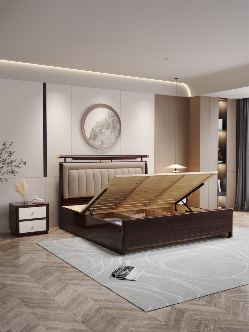 阿姆雷特新中式金絲檀木HT65床