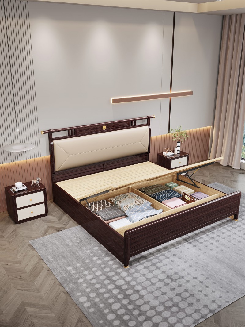 阿姆雷特新中式金絲檀木HT60床