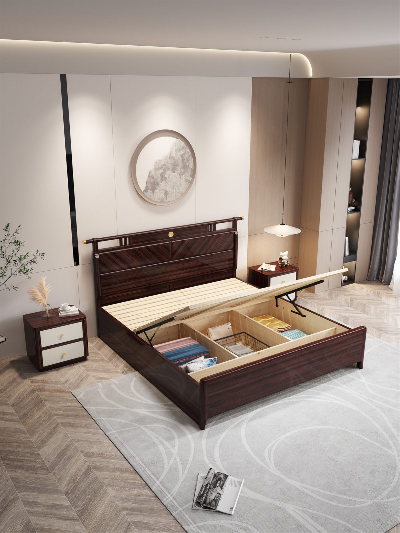 阿姆雷特新中式金絲檀木HT60A床