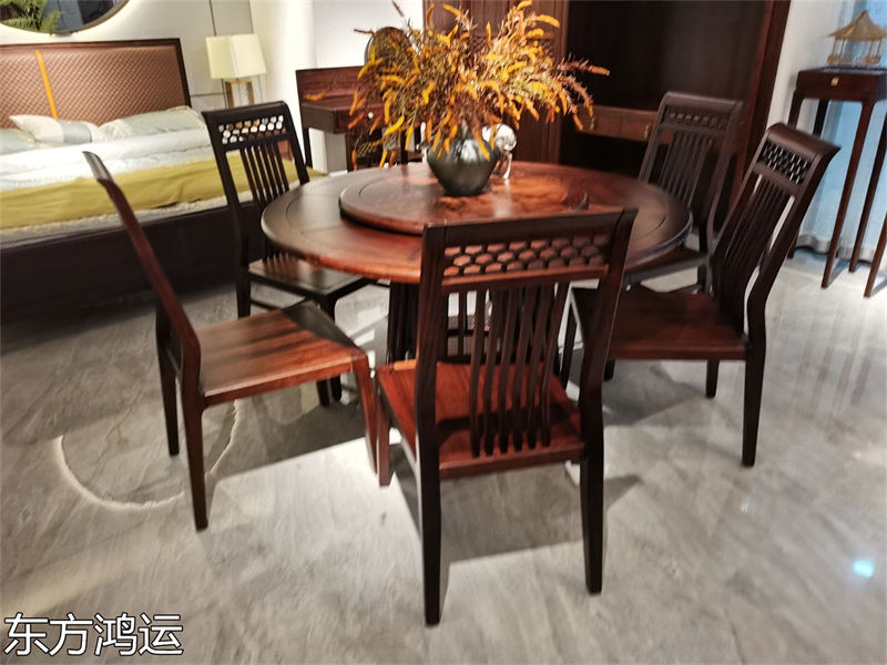 品橡家具 盧西彼海 東方鴻運國潮新中式烏金木家具展廳實拍