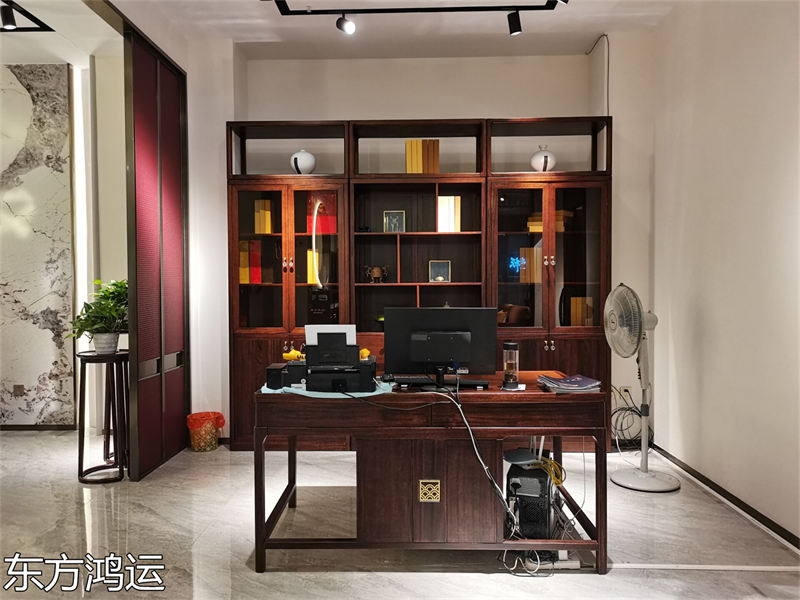 品橡家具 盧西彼海 東方鴻運國潮新中式烏金木家具展廳實拍