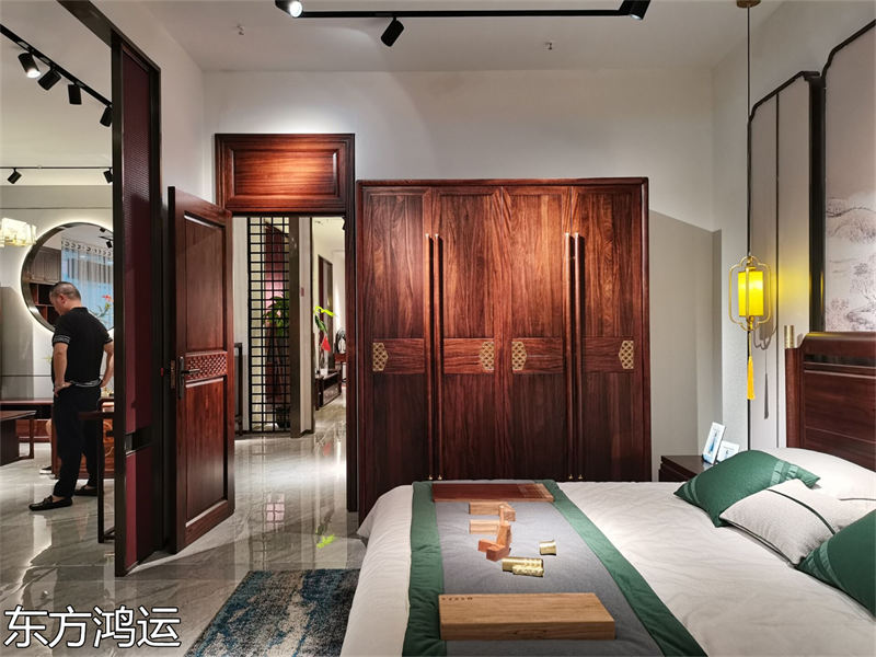 品橡家具 盧西彼海 東方鴻運國潮新中式烏金木家具展廳實拍