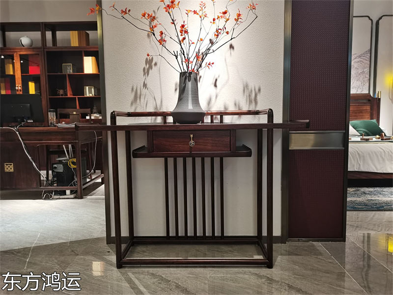 品橡家具 盧西彼海 東方鴻運國潮新中式烏金木家具展廳實拍