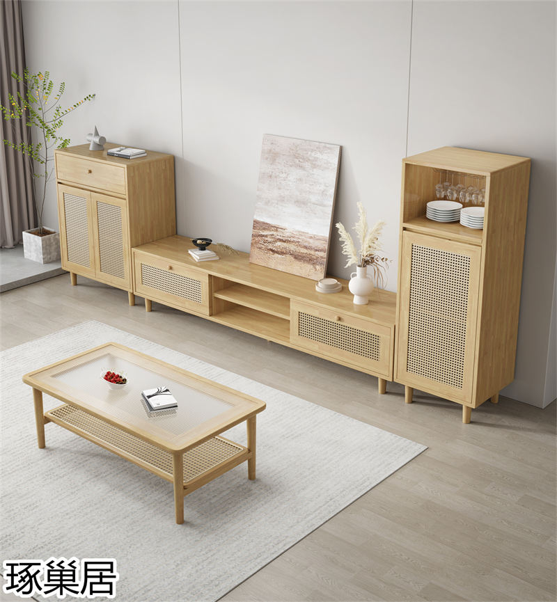 琢巢居 侘寂風編藤實木家具