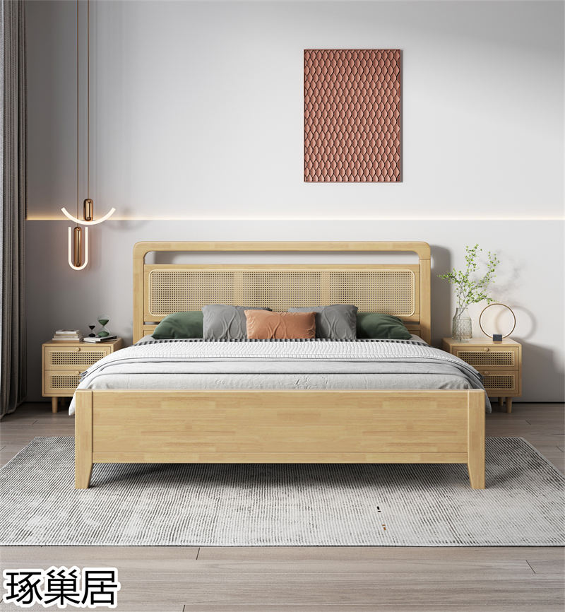 琢巢居 侘寂風編藤實木家具