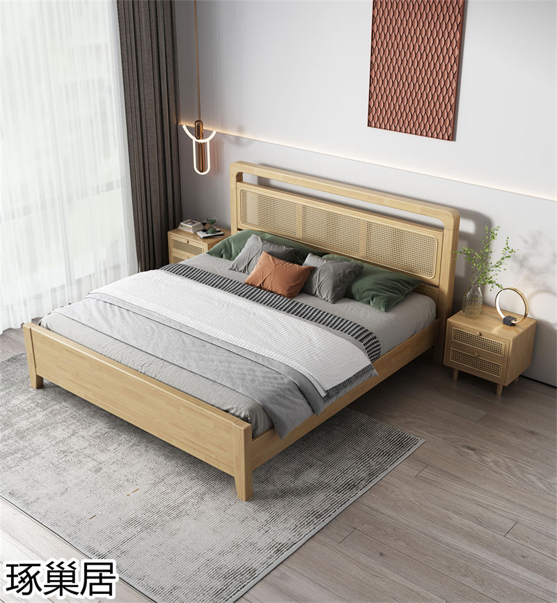 琢巢居 侘寂風編藤實木家具