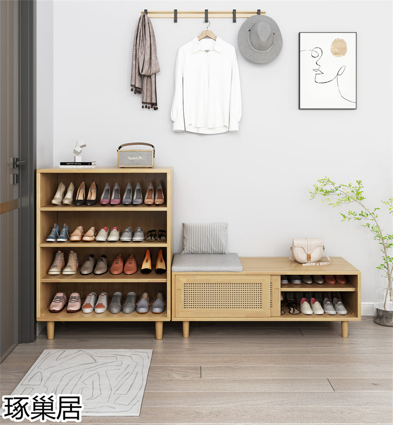 琢巢居 侘寂風編藤實木家具