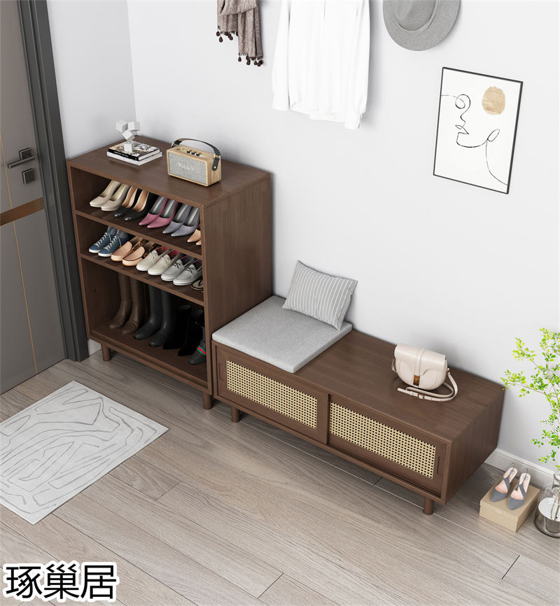 琢巢居 侘寂風編藤實木家具