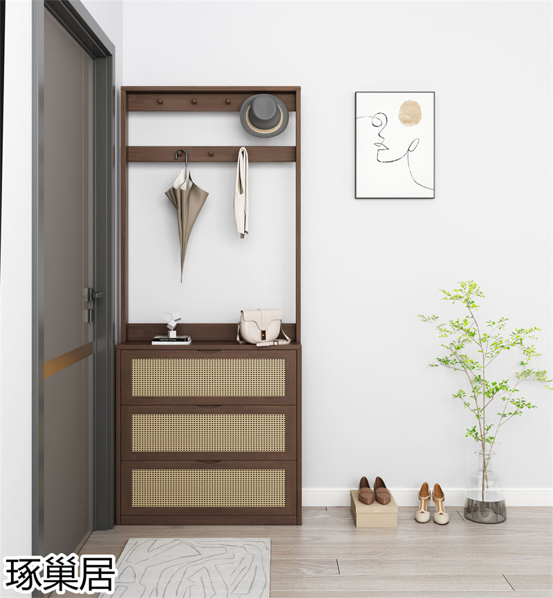 琢巢居 侘寂風編藤實木家具