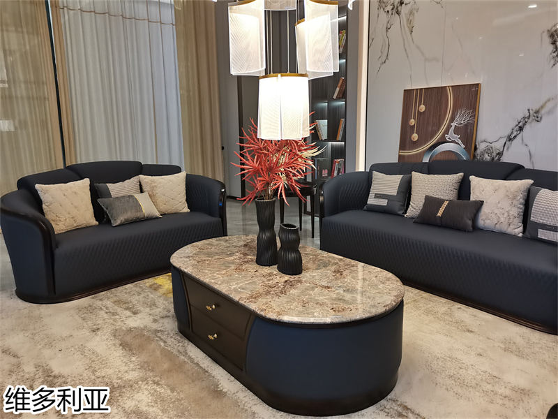 尚歐家具 維多利亞現(xiàn)代輕奢烏金木家具展廳實(shí)拍