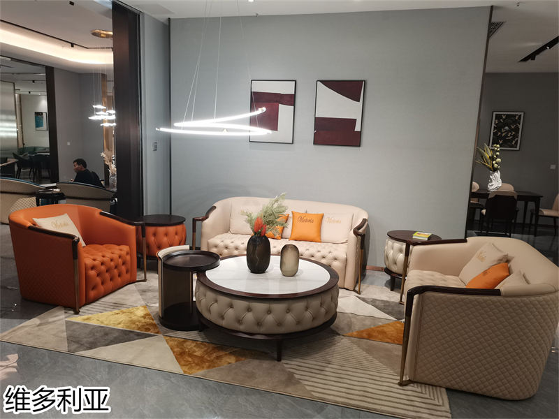 尚歐家具 維多利亞現(xiàn)代輕奢烏金木家具展廳實(shí)拍