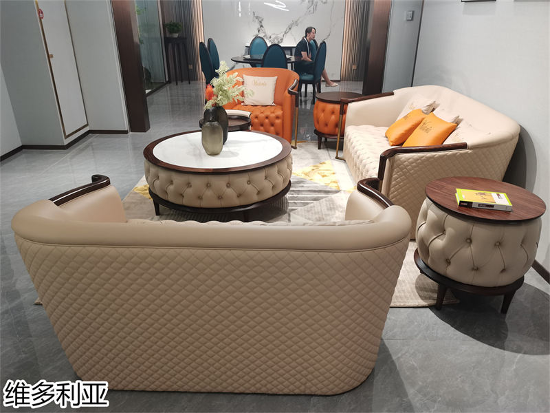 尚歐家具 維多利亞現(xiàn)代輕奢烏金木家具展廳實(shí)拍