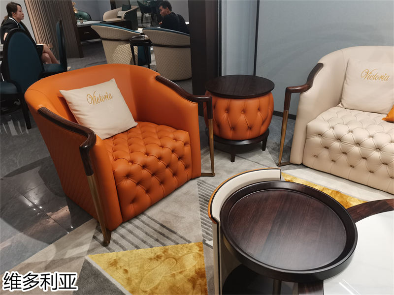 尚歐家具 維多利亞現(xiàn)代輕奢烏金木家具展廳實(shí)拍