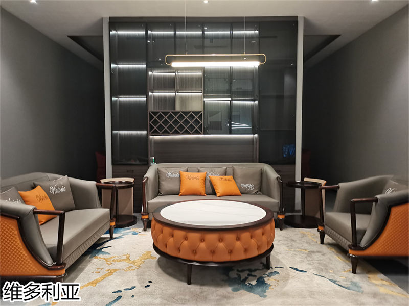 尚歐家具 維多利亞現(xiàn)代輕奢烏金木家具展廳實(shí)拍