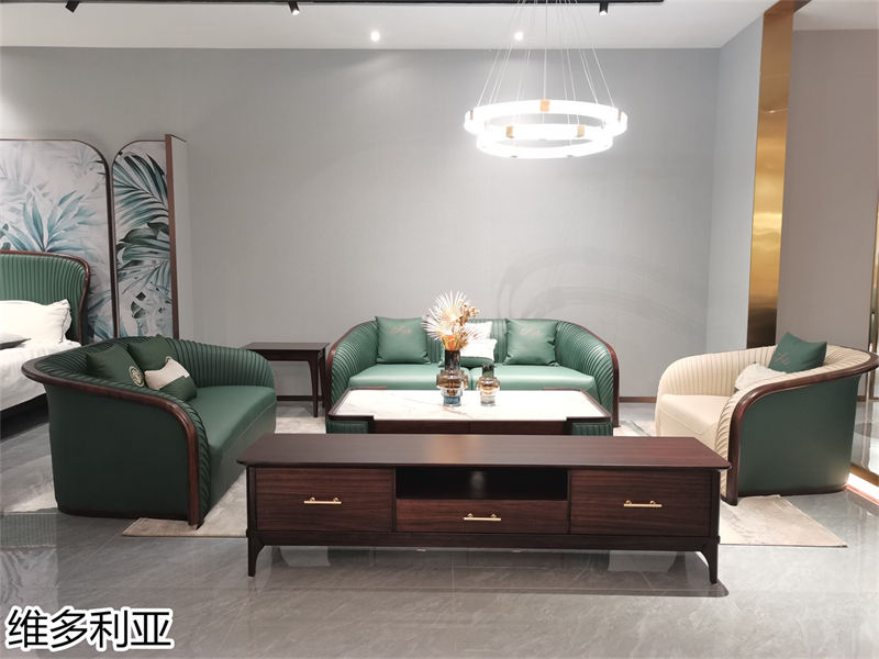 尚歐家具 維多利亞現(xiàn)代輕奢烏金木家具展廳實(shí)拍