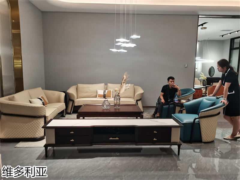 尚歐家具 維多利亞現(xiàn)代輕奢烏金木家具展廳實(shí)拍