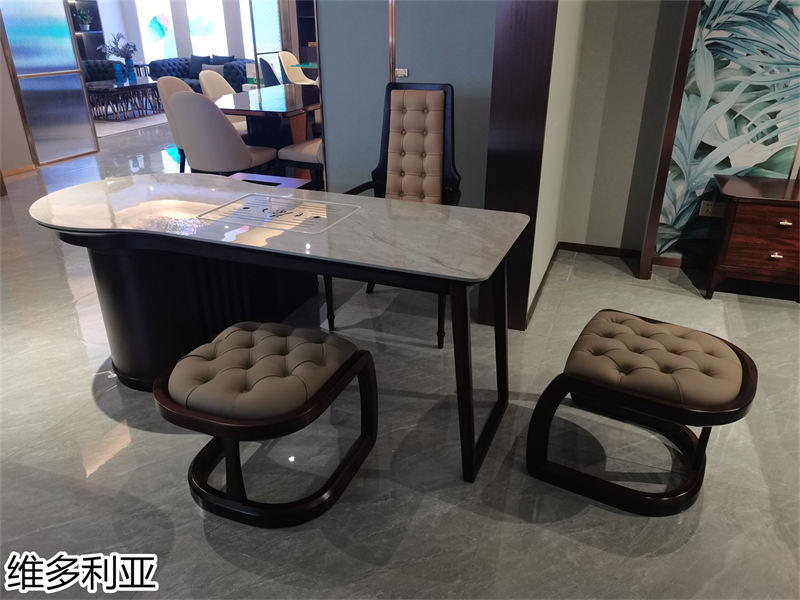 尚歐家具 維多利亞現(xiàn)代輕奢烏金木家具展廳實(shí)拍