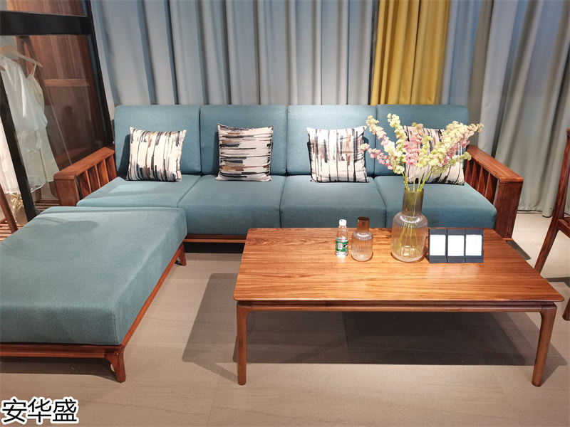 安華盛 現代極簡風格烏金木家具展廳實拍