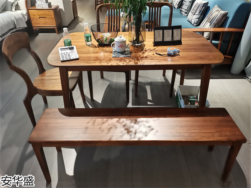 安華盛 現代極簡風格烏金木家具展廳實拍