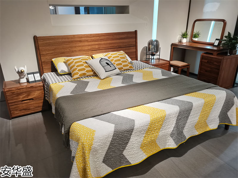 安華盛 現代極簡風格烏金木家具展廳實拍