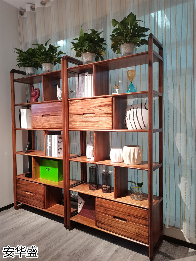 安華盛 現代極簡風格烏金木家具展廳實拍