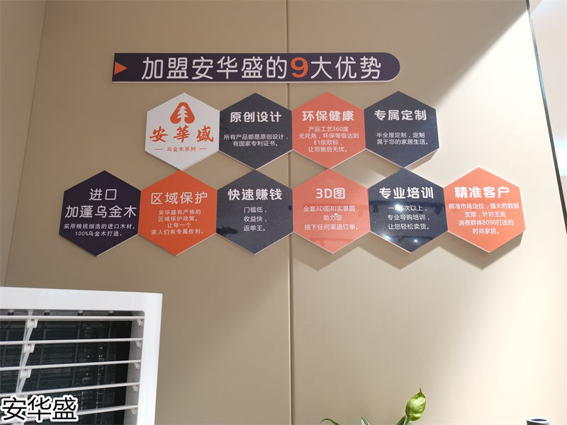 安華盛 現代極簡風格烏金木家具展廳實拍