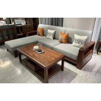 喻皓天成美錦烏金木家具：2W01#轉角沙發、2H03#茶幾