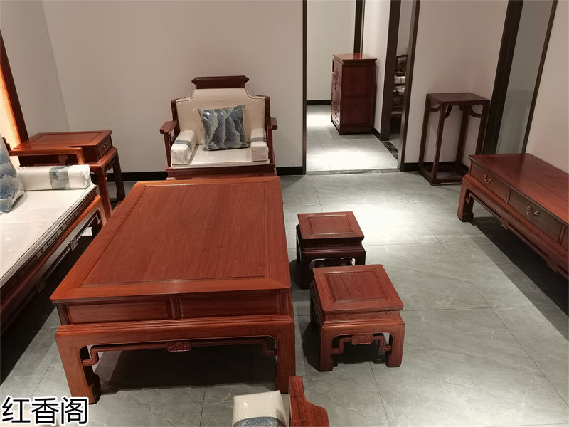 紅香閣 龍回紅 紅木家具展廳實拍