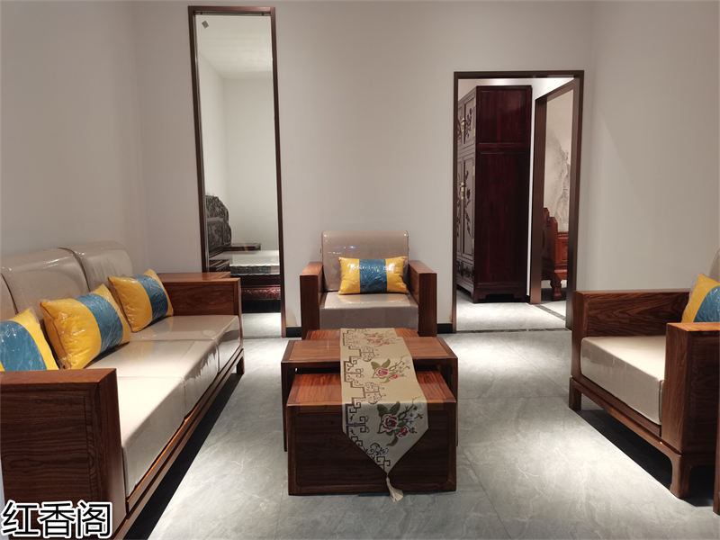紅香閣 龍回紅 紅木家具展廳實拍